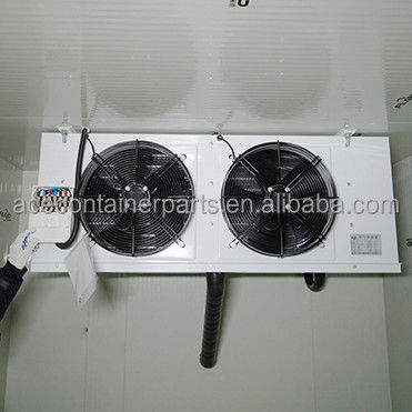 Cuarto de almacenamiento en frío de contenedores Reefer de 20 pies con piso de aluminio T-Bar y refrigerante R134a/R404A