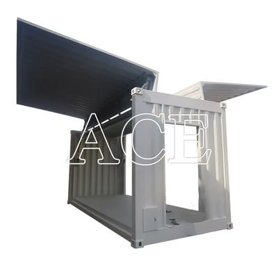 SPA-H Corten-A 20ft Electric Hydraulic Wing Flying Opening Dry Shipping Container Puerta lateral con diseño abierto lateral