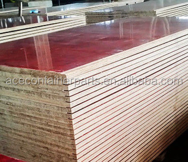 Piso de contenedores de envío 28 mm Tablas de suelo de madera de bambú con pegamento WBP y material ecológico