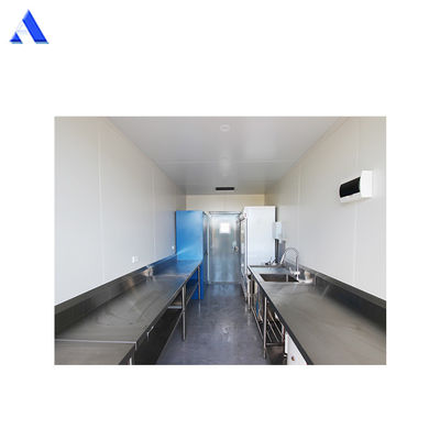 Contenedor de envío móvil de 20 pies cocina comercial con estilo de diseño moderno y personalización Corten-A