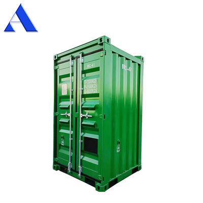 DNV 2.7-1 Contenedor seco offshore estándar de 6 pies con cubierta media de acero y material corten Color opcional / logotipo