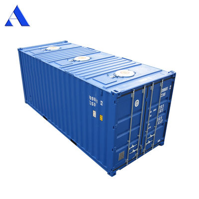Carga superior Frente de descarga suelo de acero 20 pies Carga seca Granos almacenamiento a granel intermedio ISO Contenedor de envío