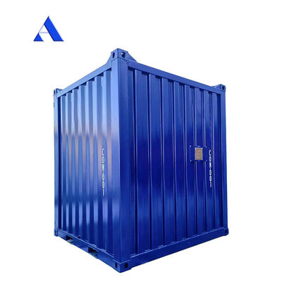 Contenedor de cajas de almacenamiento de 8 pies con dimensiones externas de 2438 x 2438 x 2896 mm y carga útil de 8100 kg