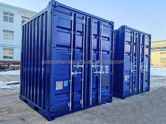 Contenedor de cajas de almacenamiento de 8 pies con dimensiones externas de 2438 x 2438 x 2896 mm y carga útil de 8100 kg