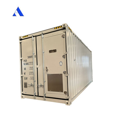 Dimensiones externas de 6058 x 2438 x 2591/2896mm Contenedor estándar ISO de 20 pies para el sistema de almacenamiento de baterías de energía solar