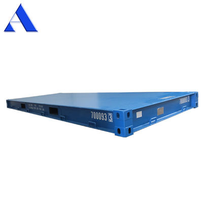 Contenedor de envío de suelo de acero de 20 pies de peso 6058 x 2438 x 323.8 mm Dimensiones internas Plataforma de contenedor seco de 20 pies
