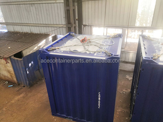 Contenedor de cajas de almacenamiento de 8 pies con dimensiones externas de 2438 x 2438 x 2896 mm y carga útil de 8100 kg