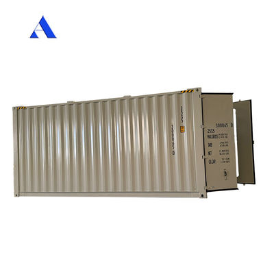 Dimensiones externas de 6058 x 2438 x 2591/2896mm Contenedor estándar ISO de 20 pies para el sistema de almacenamiento de baterías de energía solar
