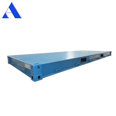 Contenedor de envío de suelo de acero de 20 pies de peso 6058 x 2438 x 323.8 mm Dimensiones internas Plataforma de contenedor seco de 20 pies