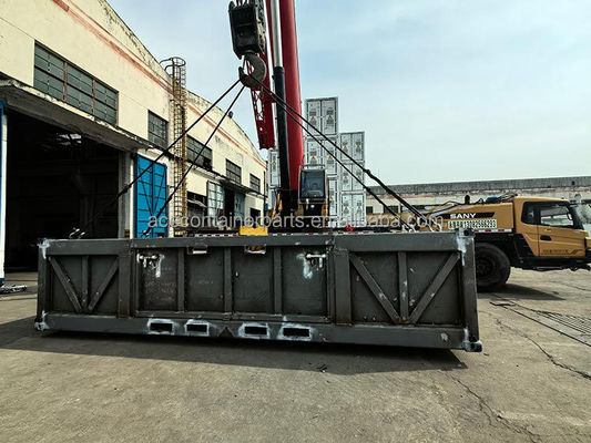 DNV 2.7-1 / ISO 10855 Estándar 6.6m Cesta de carga en alta mar con 4 patas hecha de acero corten y certificada por BV