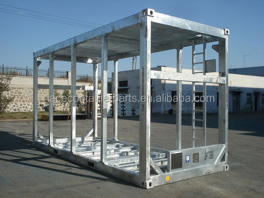 Contenedor de marco de alta cubierta en alta mar hecho de acero Corten Acero DNV 2.7-1 Perforación de petróleo de gas Cesta de elevación Contenedor personalizado