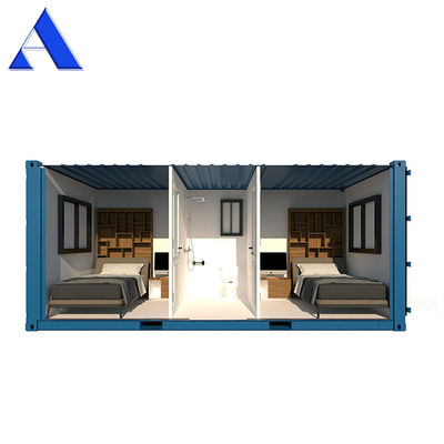 Casa de contenedores prefabricada de lujo hecha a medida Diseño flexible con ventana de aluminio y contenedor de envío de 20 pies