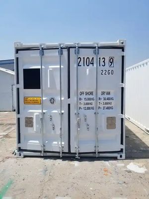 Contenedor seco en alta mar de 20 pies DNV 2.7-1 Certificado estándar BV o LR Hecho de acero corten Ideal para almacenamiento de transporte