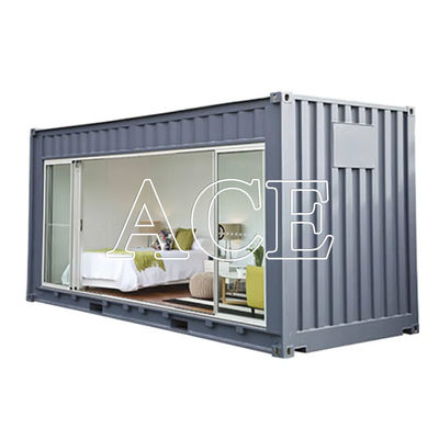 Casa de contenedores prefabricada de lujo hecha a medida Diseño flexible con ventana de aluminio y contenedor de envío de 20 pies
