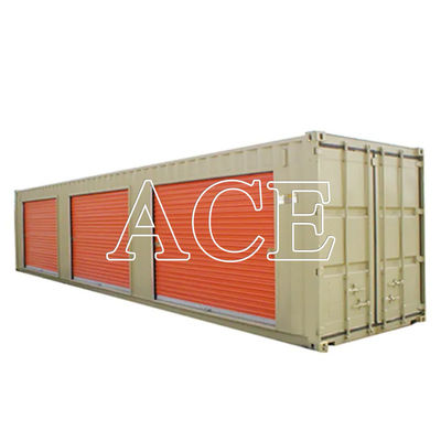 Pop Up Roller Shutter Side Door 20ft 40ft Self Storage Shipping Container en Shandong Hebei con piso de madera o acero
