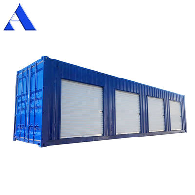 Pop Up Roller Shutter Side Door 20ft 40ft Self Storage Shipping Container en Shandong Hebei con piso de madera o acero