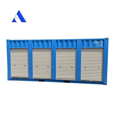 Pop Up Roller Shutter Side Door 20ft 40ft Self Storage Shipping Container en Shandong Hebei con piso de madera o acero