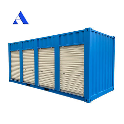Pop Up Roller Shutter Side Door 20ft 40ft Self Storage Shipping Container en Shandong Hebei con piso de madera o acero