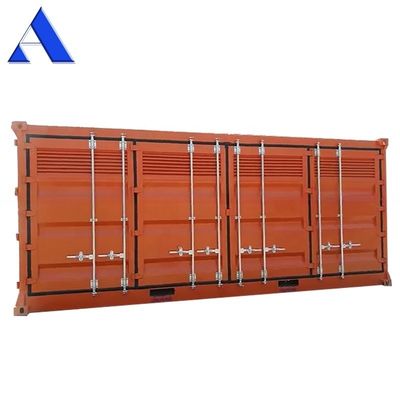 Puerta lateral de apertura 20 pies 20 pies mercancías peligrosas almacenamiento de productos químicos contenedor de envío con 2700L Bund Cap y 31 cbm de capacidad