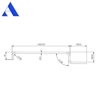 Repuestos y accesorios para contenedores de envío de 12 mm RCP Corner Post con recubrimiento de primeras de zinc