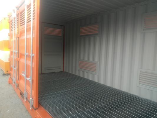 Puerta lateral de apertura 20 pies 20 pies mercancías peligrosas almacenamiento de productos químicos contenedor de envío con 2700L Bund Cap y 31 cbm de capacidad