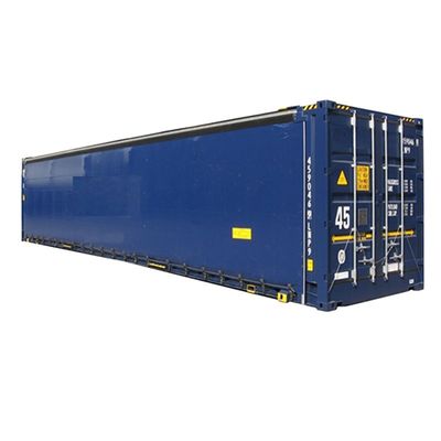12192 x 2550 x 2896 mm Cubo alto Contenedor de envío de 40 pies con puerta lateral de cortina de PVC