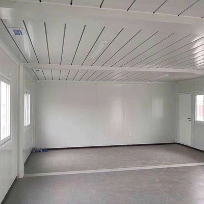Casa de contenedores prefabricada con baño y ducha opcionales para edificios de oficinas