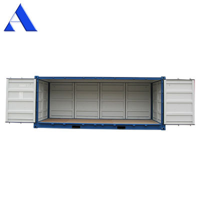 Conveniente manejo de carga Contenedor de envío seco de 20 pies de apertura completa con puerta lateral abierta y piso de acero