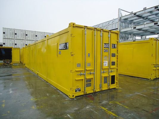 Contenedor de 40 pies en alta mar DNV 2.7-1 Contenedor seco estándar de 40 pies para KSA Emiratos Árabes Unidos Logotipo personalizado de acero cortinado y eslingas de 4 patas