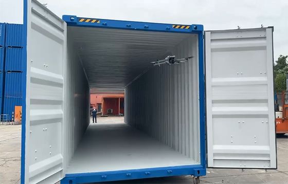 108 CBM Capacidad Puerta de doble extremo 6mm piso de acero 2591mm Largo remolque y vía férrea 53 pies longitud 53 pies Contenedor de envío