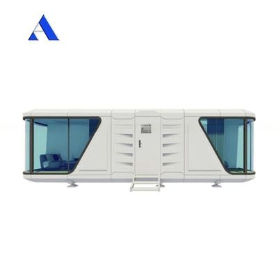 2024 Prefab lujoso Modular Moderno Apple Cabin Space Capsule Container House Maison Capsule Spatiale para el tablero Mgo y el piso de PVC