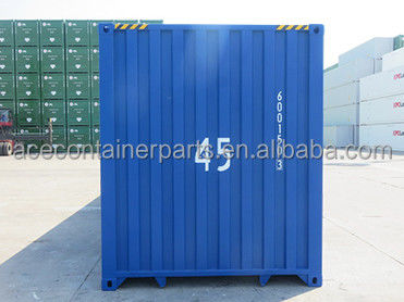 Contenedor de alta altura de 45 pies cubo de tapa dura y tapa abierta carga útil máxima de 24980 kg para el transporte marítimo a gran escala