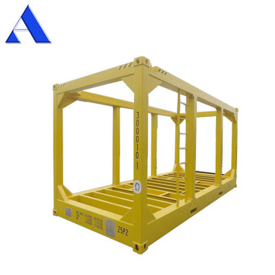 Piso de acero DNV 2.7-1 20ft Cubo alto Mar adentro de la capacidad del marco de elevación 30.8 CBM Perforación de gas y petróleo