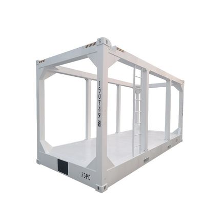 Cubo de 20 pies de altura en el marco mar adentro DNV 2.7 Contenedor seco estándar para carga y dimensiones externas de 6058 x 2438 x 2896 mm