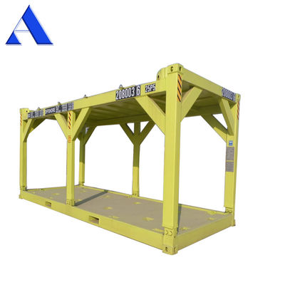 Cubo de 20 pies de altura en el marco mar adentro DNV 2.7 Contenedor seco estándar para carga y dimensiones externas de 6058 x 2438 x 2896 mm