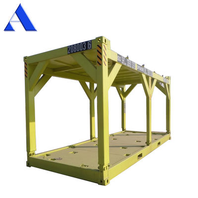 Cubo de 20 pies de altura en el marco mar adentro DNV 2.7 Contenedor seco estándar para carga y dimensiones externas de 6058 x 2438 x 2896 mm