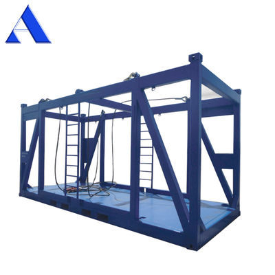 Cubo de 20 pies de altura en el marco mar adentro DNV 2.7 Contenedor seco estándar para carga y dimensiones externas de 6058 x 2438 x 2896 mm