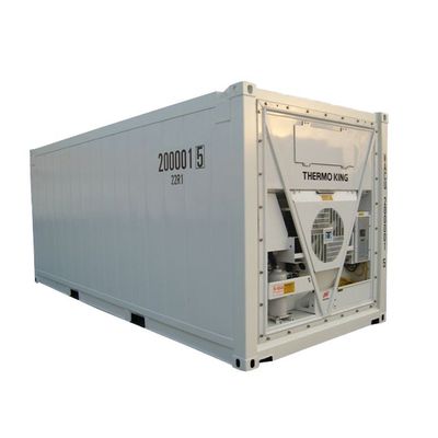 27 CBM Capacidad Unidad de refrigeración Thermo King 20 pies Contenedor de envío refrigerado en alta mar con DNV 2.7-1 Estándar y transportista