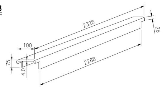 Contenedores de envío piezas de repuesto viga de apoyo inferior acero corten 4.0mm 4.5mm Contenedor miembro transversal para piezas de contenedores