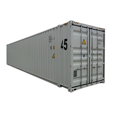 Contenedor de envío HC de 45 pies de altura para transporte marítimo de color personalizado Certificado CSC y construcción de acero fuerte