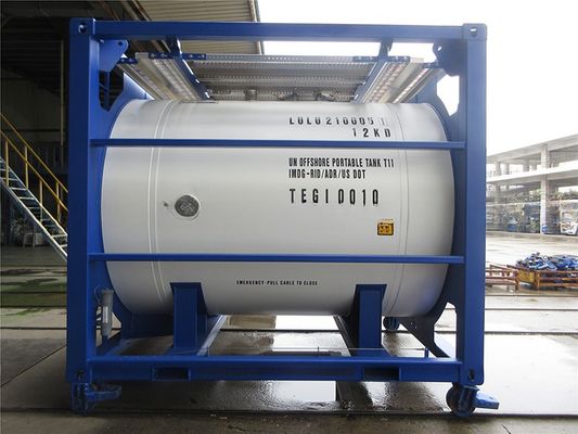 Plataforma de petróleo y gas en alta mar aprobada por el CSC Certificado DNV 2.7-1 Contenedor de tanques en alta mar de 10 pies estándar con certificación del CSC