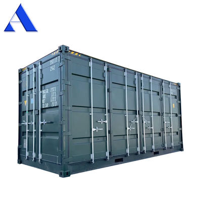 Puerta lateral de cubo de 20 pies de altura Contenedor de envío con logotipo personalizado y junta de puertas EPDM