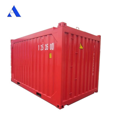BV/LR/DNV aprobado Contenedor en alta mar de caja cerrada seca de 15 pies con capacidad de 17 CBM y material de acero corten