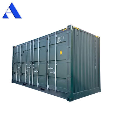 Puerta lateral de cubo de 20 pies de altura Contenedor de envío con logotipo personalizado y junta de puertas EPDM