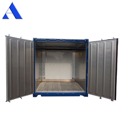 Contenedor de alojamiento de arrecifes en alta mar de acero inoxidable de 10 pies certificado por DNV con unidad de enfriamiento Thermo King
