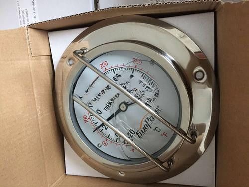 20' de longitud de doble escala -40C a 160C termómetro para el contenedor de tanques ISO piezas de repuesto hechas de plástico duradero y material