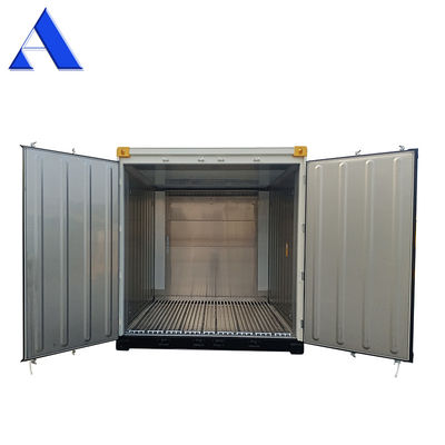 Contenedor refrigerado en alta mar de 10 pies Certificados CSC/BV hechos de acero y aluminio con suelo de barra T de aluminio
