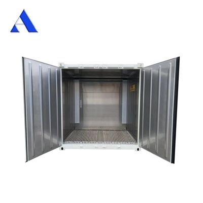 Contenedor de transporte de 8 pies DNV 2.7-1 Norma para almacenamiento de arrecifes marinos frescos y congelados HGSS Material interior incluido