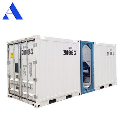 Contenedor de transporte de 8 pies DNV 2.7-1 Norma para almacenamiento de arrecifes marinos frescos y congelados HGSS Material interior incluido