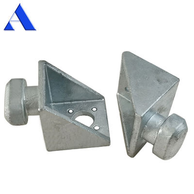 ISO Galvanizado Finish Twistlock perfectamente diseñado para el contenedor de envío lado inferior